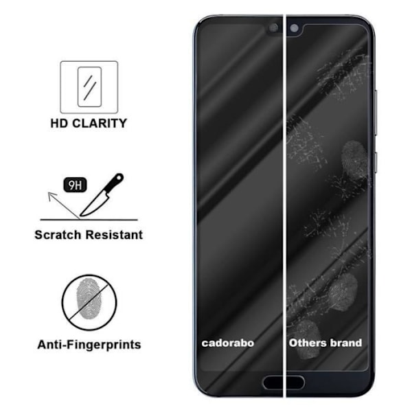 Cadorabo härdat glas för Huawei MATE 20 Svart skyddsfilm Huawei MATE 20