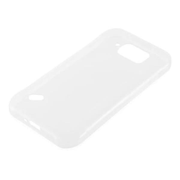Transparent stötsäker silikonfodral för Samsung Galaxy S6 ACTIVE Vit