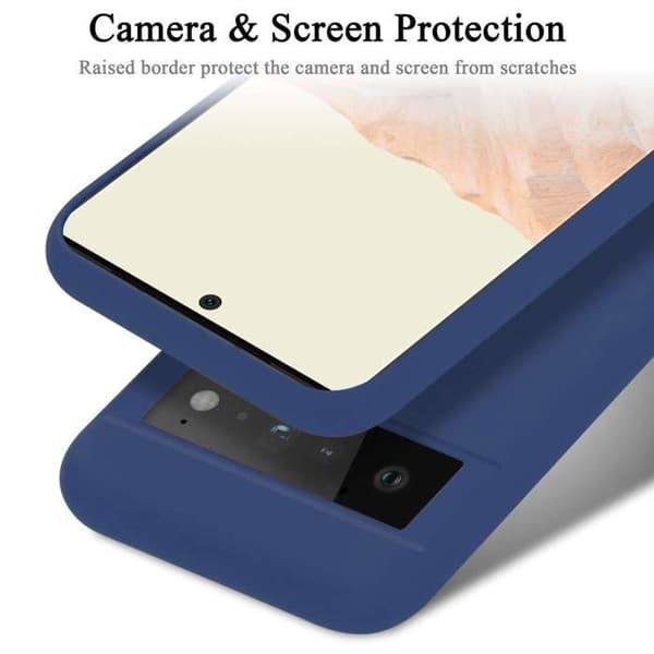 Skyddande skal för Google PIXEL 6 PRO Stötabsorberande i LIQUID BLUE Blå