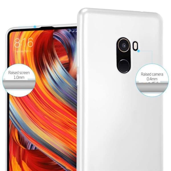Skyddsfodral för Xiaomi Mi MIX 2 Skyddsfodral i MATTSILVER Metallic Design Grå
