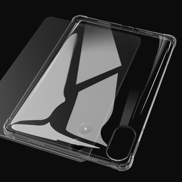 Transparent stötsäker silikonfodral för Xiaomi Poco Pad Vit