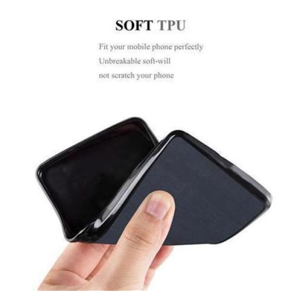 Apple iPhone 6 / 6S Fodral TRÄ BLÅ Cadorabo DESIGN TRÄ TPU Silikonskydd Fodral Skydd Ultra Slim Bumper