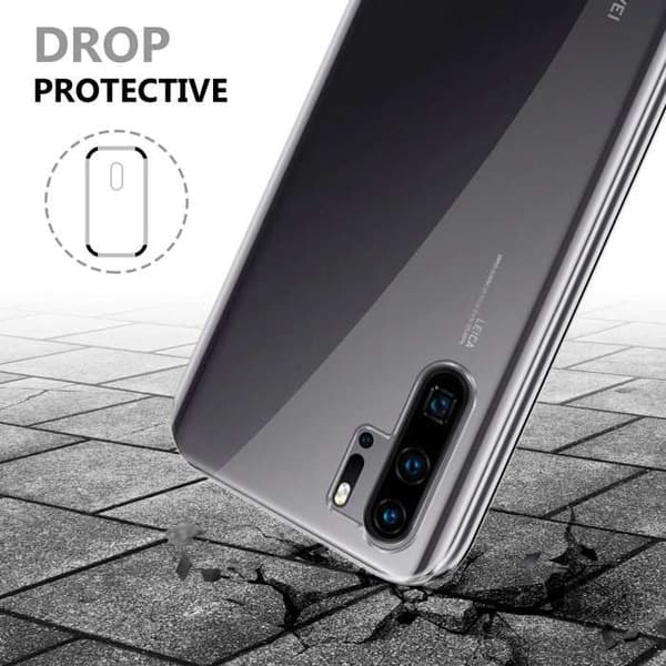 Transparent skydd för Huawei P30 PRO, helskydd Vit