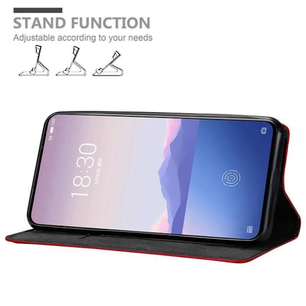 Fodral - CADORABO - MEIZU 16S - Äppelröd - Ultratunn - Magnetisk stängning ÄPPELRÖD