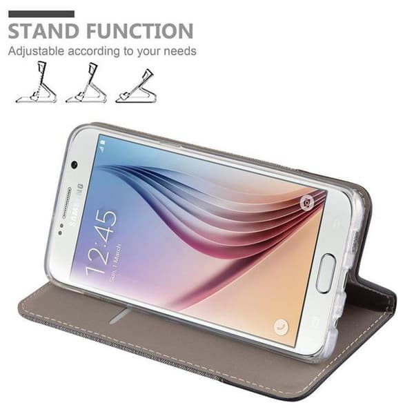 Skyddsfodral för Samsung Galaxy S6 EDGE PLUS i GRÅSVART Stötskyddande Etui Grå