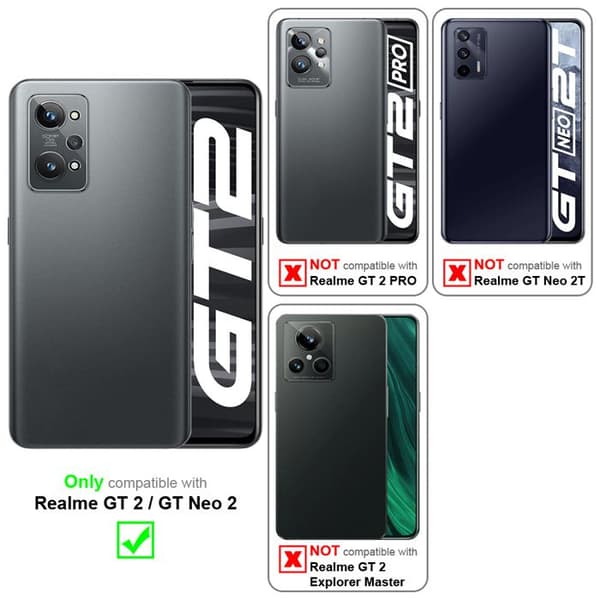 Skyddsfodral för Realme GT / GT Neo 2T / Q3 PRO CANDY BLÅ Stötsäker Silikon Blå