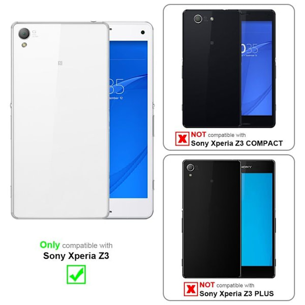 Skyddande fodral för Sony Xperia Z3 i KAFÉBRUN färg, Plånboksetui. kastanj