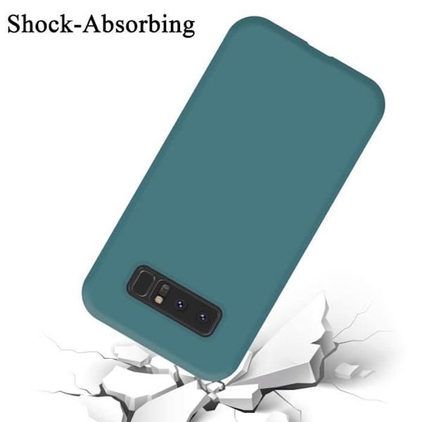 Étui för Samsung Galaxy NOTE 8 - CADORABO - Ljusgrön - Silikon TPU - Stötabsorberande skydd - Tunn design Ljusgrön