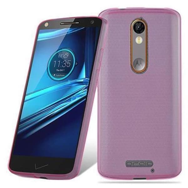 Transparent stötsäker silikonfodral för Motorola MOTO X FORCE Ros