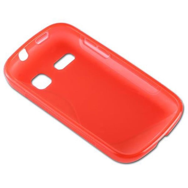 Silikon TPU flexibel S-Line skyddsfodral för Alcatel OneTouch POP C3 i KIRSEBÄR RÖD. Röd