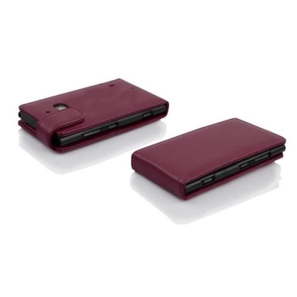 Cadorabo Nokia Lumia 930 DESIGN FLIP Style Fodral Fodral Faux Läder Struktur ORCHID LILA