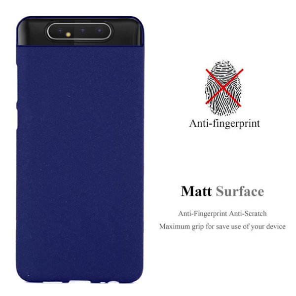 Fodral för Samsung Galaxy A80 / A90 4G Fodral i DARK BLUE FROST Fodral Skydd Silikon TPU Fodral Frost mörkblå