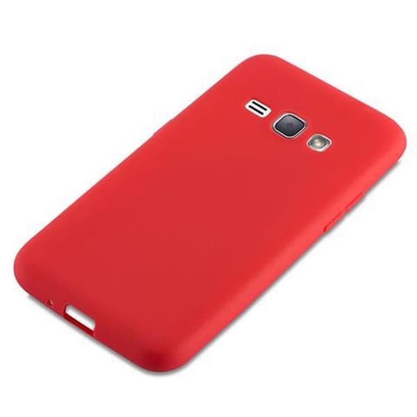 Skyddsfodral för Samsung Galaxy J1 2016 CANDY RÖD Stötsäker Silikon Röd