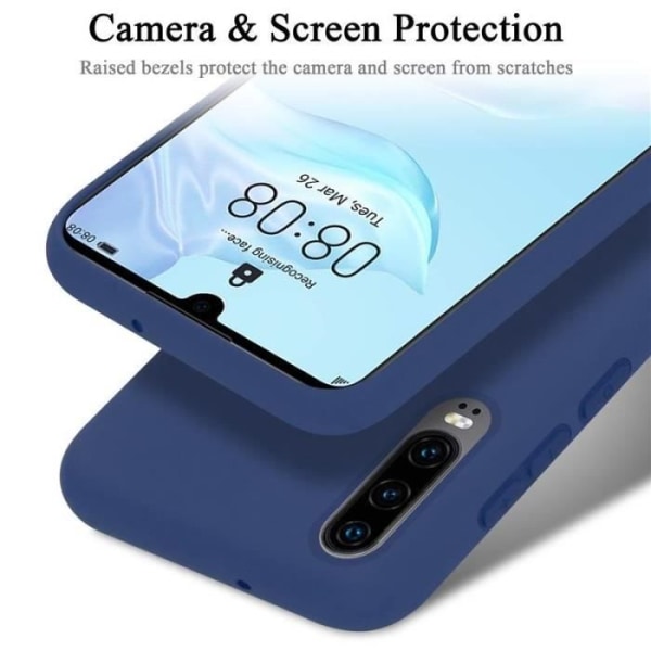 Cadorabo fodral till Huawei P30 - i blått - Flexibel TPU silikon