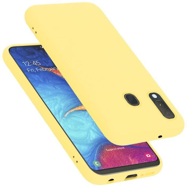 Coque - CADORABO - Samsung Galaxy A10e / A20e - Silikon TPU - Gul - Chockskydd Gul