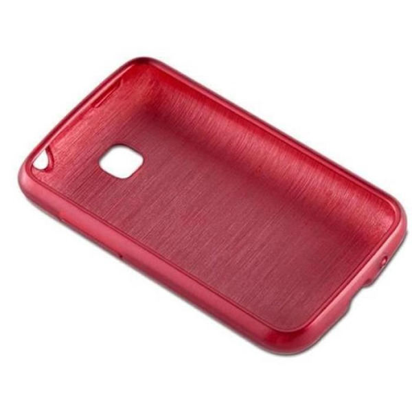 LG OPTIMUS L3 II (2.Gen 2.SIM) Fodral i CHERRY RED från Cadorabo (BORSTAD METALL DESIGN) Mjukt silikon TPU gelöverdrag