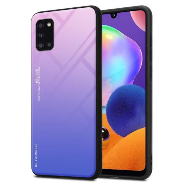 Fodral till Samsung Galaxy A31 Skal i ROSA - BLÅT Fodral Skydds tvåfärgad TPU ROSA, BLÅ