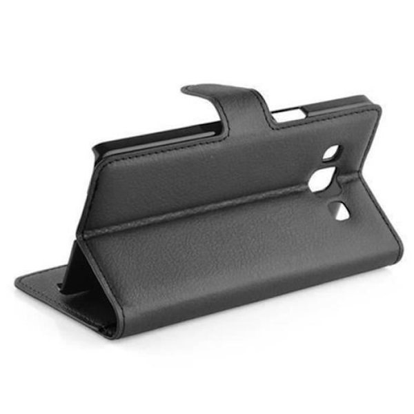 Coque - Cadorabo - Galaxy A3 2015 - Similicuir - Magnetisk Stängning - Stöd Ställ SVART