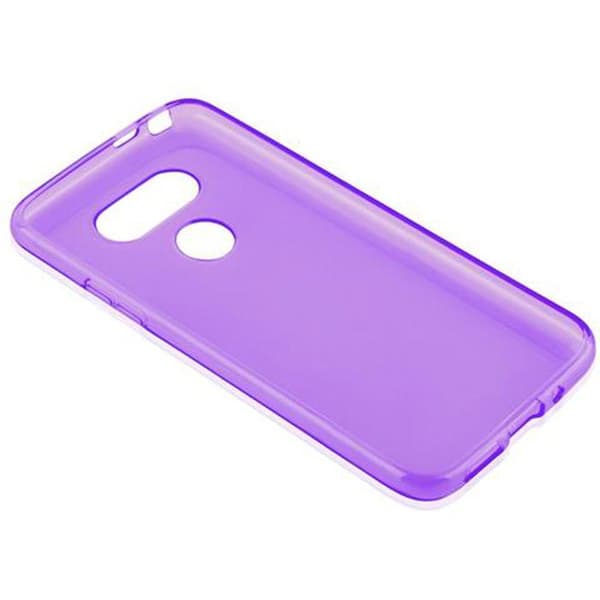 Transparent stötsäker silikonfodral för LG G5 Violett