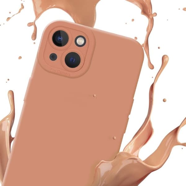 Skyddsfodral för iPhone 14 PLUS i FLUID LJUST ORANGE Stötskyddande Apelsin