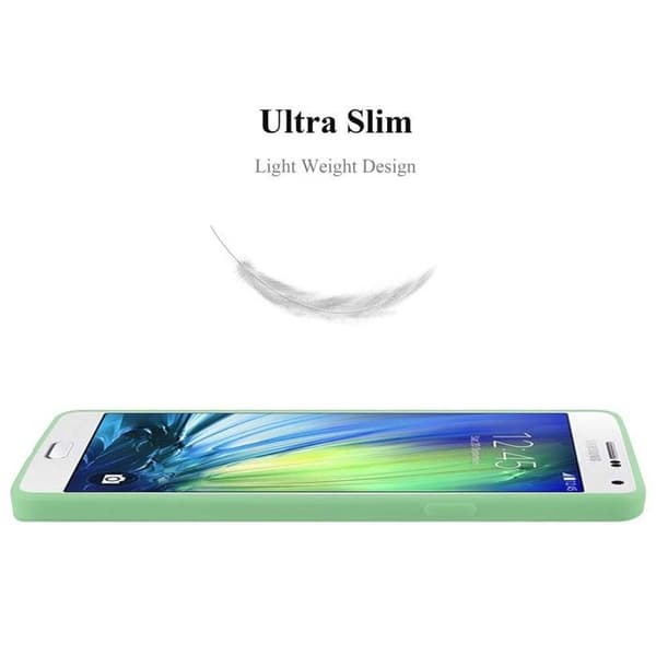 Skyddsfodral för Samsung Galaxy A7 2015 CANDY GRÖN PASTELL Stötskydd Silikon Grön