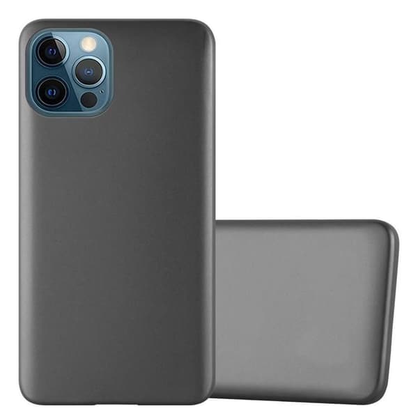 Skyddsfodral för iPhone 12 / 12 PRO Skyddsfodral i METALLISK GRÅ Matt Design Grå