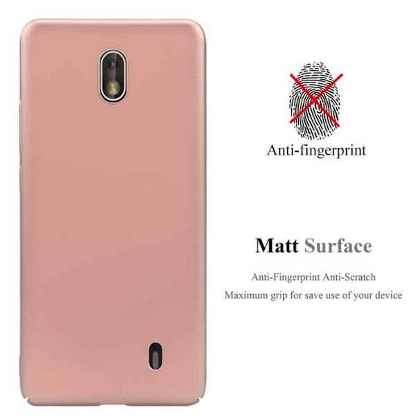 Coque - CADORABO - Nokia 1 2018 - Metallisk - Stötteförsvar - Elegant design Rose guld