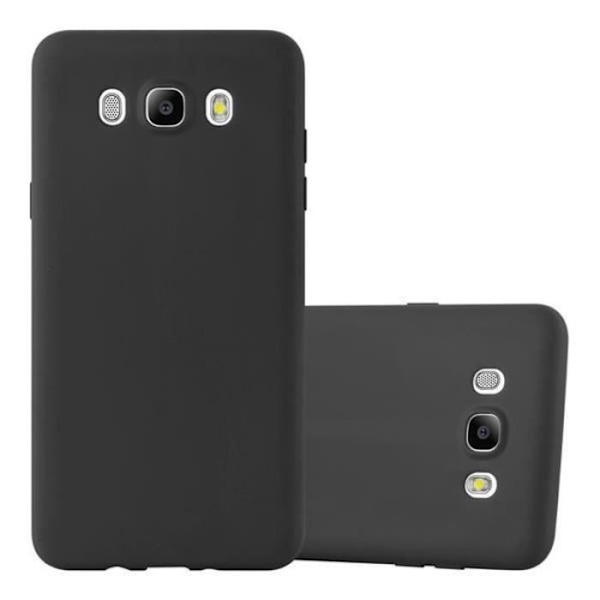 Samsung Galaxy J7 2016 (6) fodral i CANDY BLACK från Cadorabo (CANDY design) Ultratunt mjukt silikon TPU gelöverdrag med halkskydd