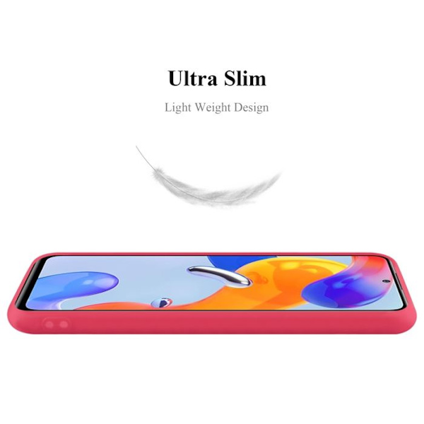 Fodral till Xiaomi RedMi NOTE 11 PRO 4G / 5G Fodral i CANDY RED Fodral Skyddsskydd Silikon TPU Fodral Röd