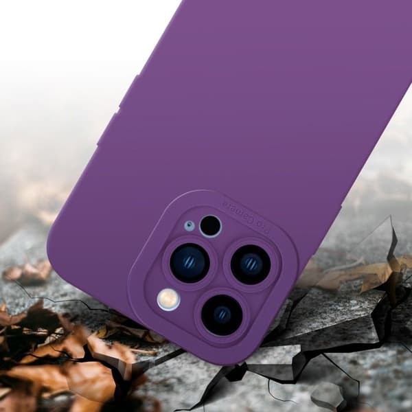 Skyddsfodral för iPhone 13 PRO i MATTE VIOLETT FLUID Stötsäker Violett