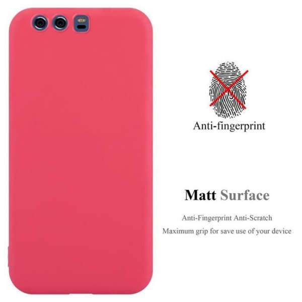 Fodral till Huawei P10 PLUS i CANDY RED Cadorabo Cover Protection Silikon TPU-fodral