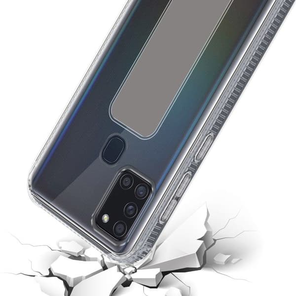Skydd för Samsung Galaxy A21s GRÅ med stöd och ställfunktion Grå