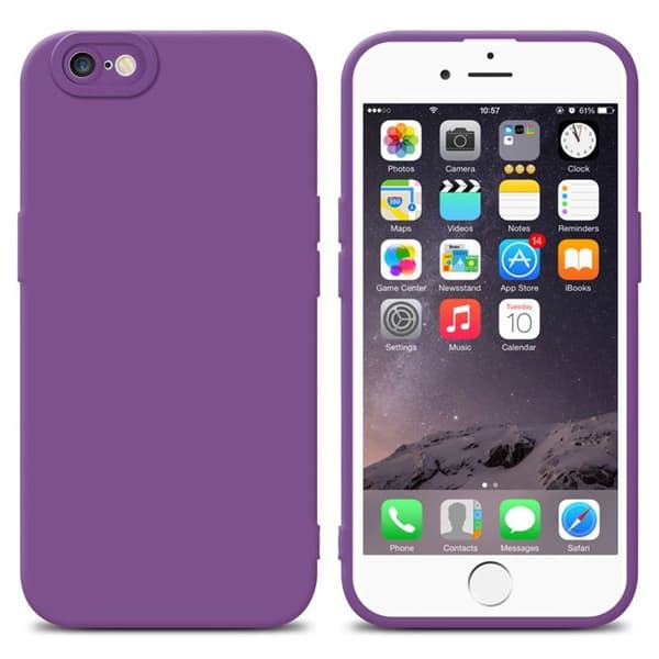 Skyddsfodral för iPhone 6 PLUS / 6S PLUS i MATTA FLUID VIOLETT Stötsäker Violett