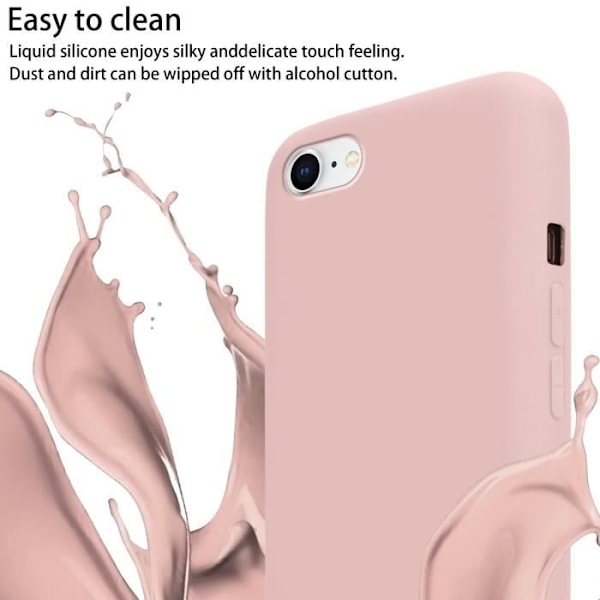 Halsbandsfodral - CADORABO - iPhone 7/7S/8/SE 2020 - Silikon TPU - LIQUID PINK - Mjuk VÄTSKA ROSA