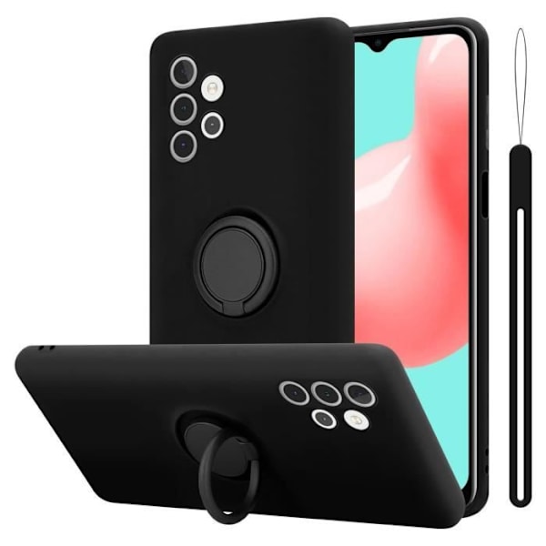 Fodral - CADORABO - Samsung Galaxy A32 5G - TPU silikon - Stötskydd - Tunn och lätt design Svart