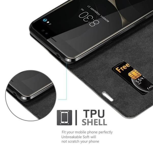 Cadorabo Fodral till ZTE Nubia N1 LITE i KAFFEBRUNT