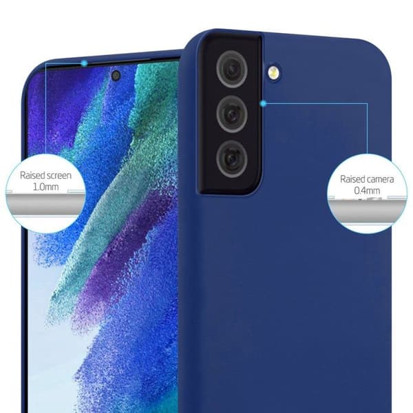 Skyddsfodral för Samsung Galaxy S22 CANDY MÖRKBLOMMA Stötsäker Silikon Blå