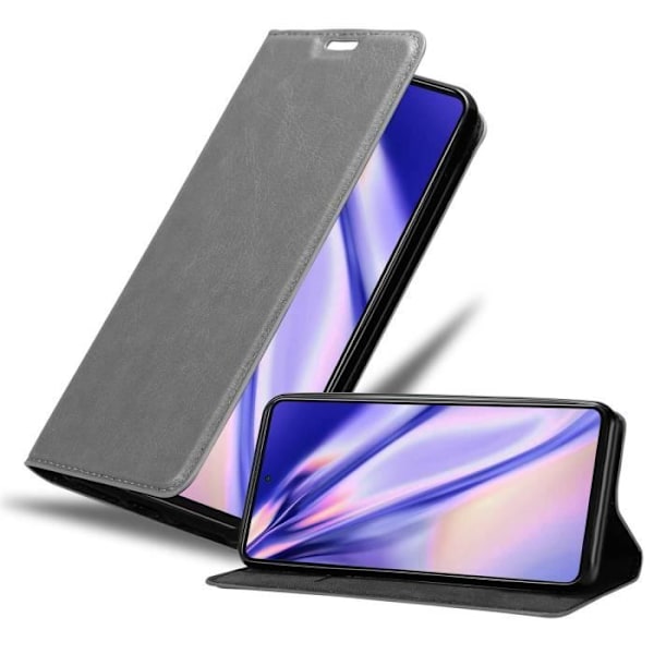 Coque - CADORABO - Samsung Galaxy A52 (4G/5G) / A52s - Grå Titan - Magnetisk stängning - Ställfunktion TITANGÅR
