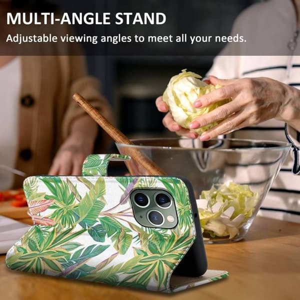 Etui för iPhone 11 PRO MAX Fodral med lock i Grön Plånboks skydd Grön