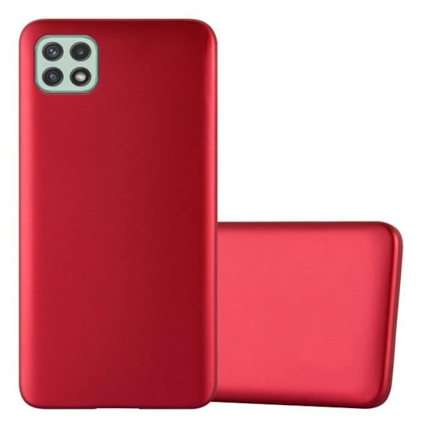 Coque - CADORABO - Samsung Galaxy A22 5G - METALLIC RÖD - Skydd i silikon TPU - Tunn och lätt design METALLISK RÖD