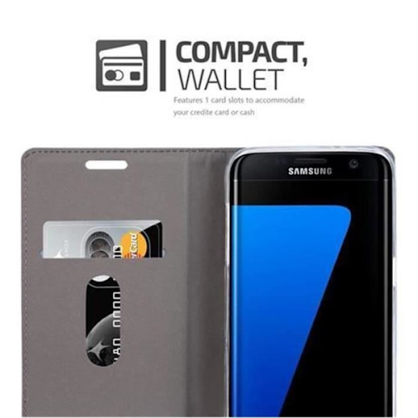 Cadorabo Fodral till Samsung Galaxy S7 EDGE i GRÅ SVART