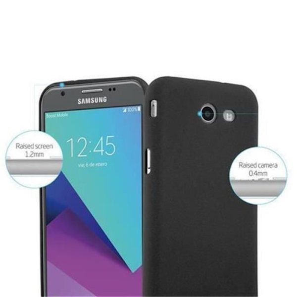 Fodral - CADORABO - Samsung Galaxy J3 2017 US Version - FROST BLACK - Silikon TPU - Ljusskydd Frost Svart