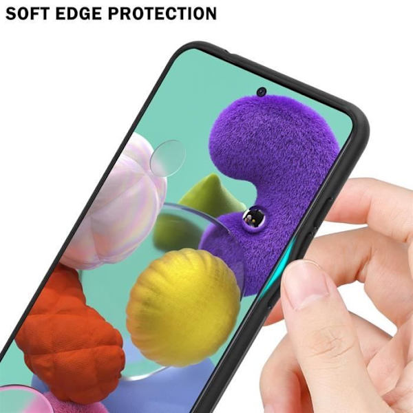 Fodral för Samsung Galaxy A51 4G / M40s Skal i ROSA - BLÅT Fodral Skyddsskydd tvåfärgad TPU Rosa, Blå