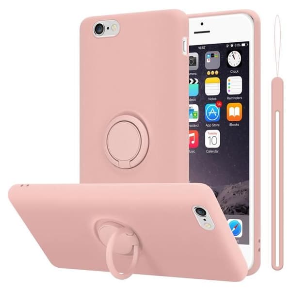 Skal för iPhone 6 PLUS / 6S PLUS i LIQUID PINK Stötabsorberande skydd Ros