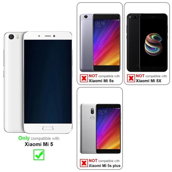 Fodral för Xiaomi Mi 5 i MÖRK BRUN brun