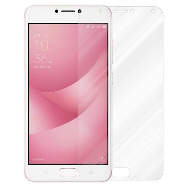 Cadorabo härdat glas Asus ZenFone 4 MAX skärmskyddsfilm härdat skydd för display TRANSPARENT Transparent