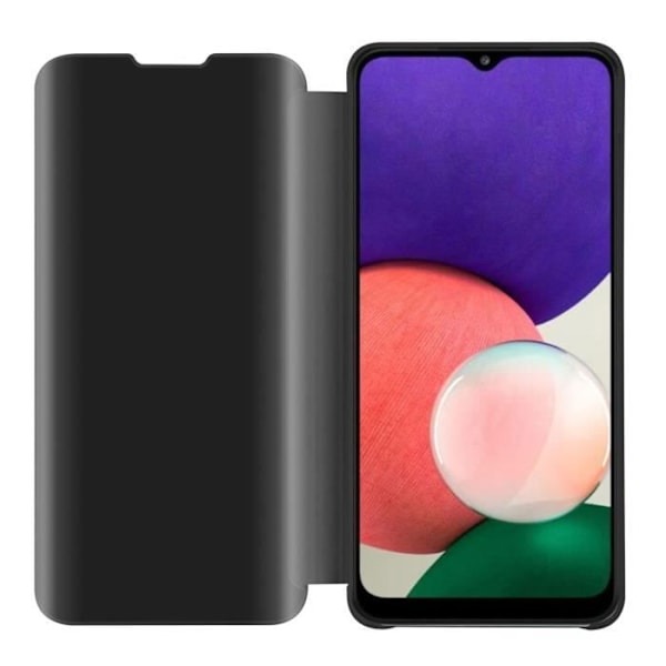 Coque - CADORABO - Samsung Galaxy A22 5G - Tourmaline Noir - Ställfunktion - Fullständigt skydd Svart