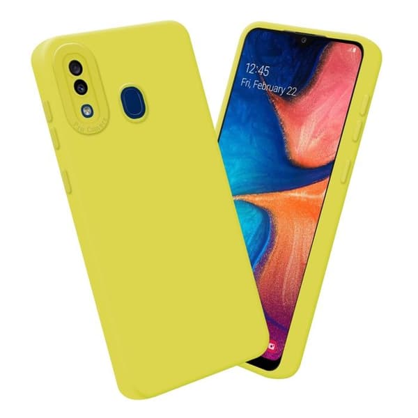 Skyddsfodral för Samsung Galaxy A20 / A30 / M10s i FLUID GUL Stötsäker Gul