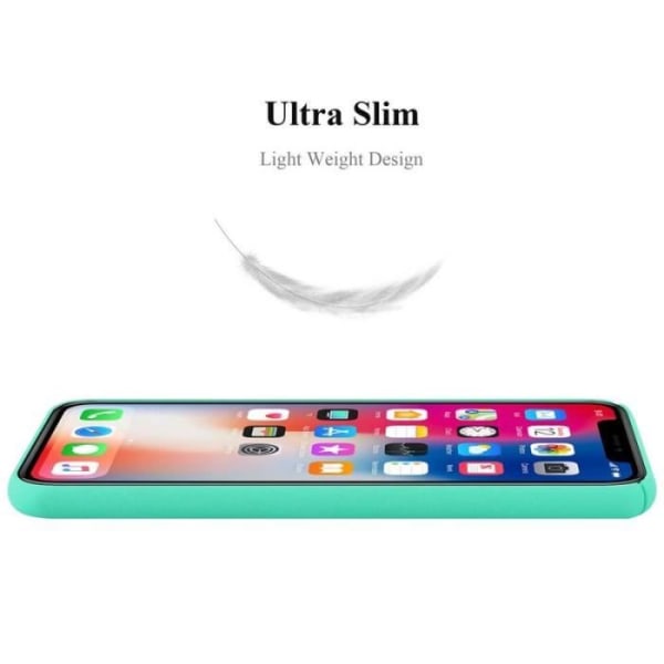 Coque - CADORABO - iPhone X / XS - Hårdskydd - Matt Design - Grön Färg Grön