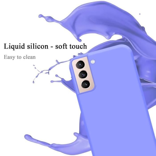 Fodral till Samsung Galaxy S22 PLUS Skal i LIQUID LIGHT LILA Fodral Skydd i silikon TPU mobiltelefon Ljuslila